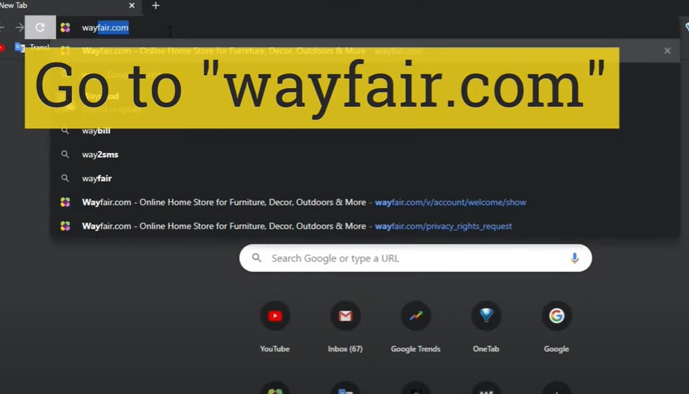 how to delete Wayfair account