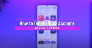 how to delete Wizz account