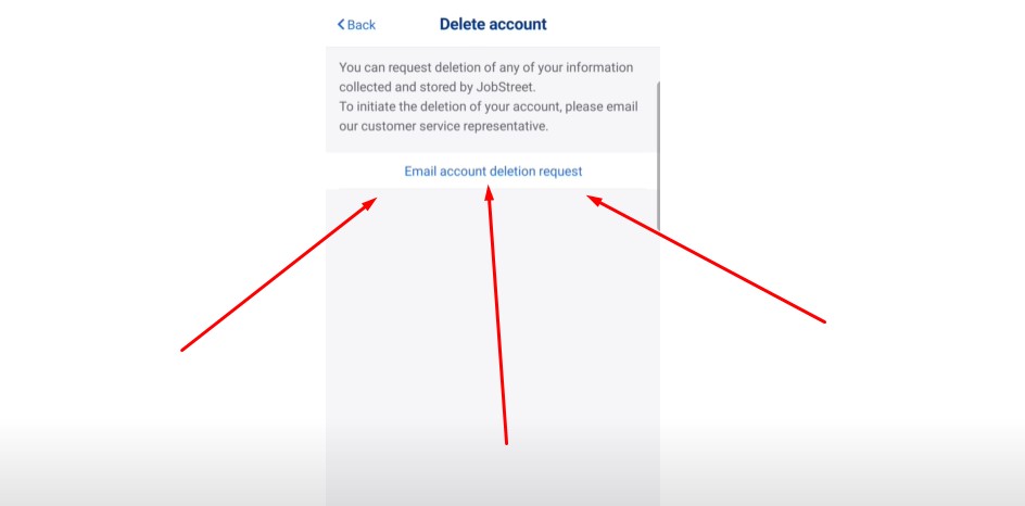 deleting Jobcase account