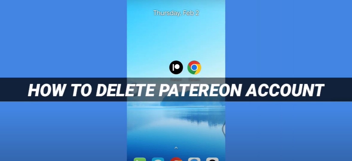 how to delete Patreon account