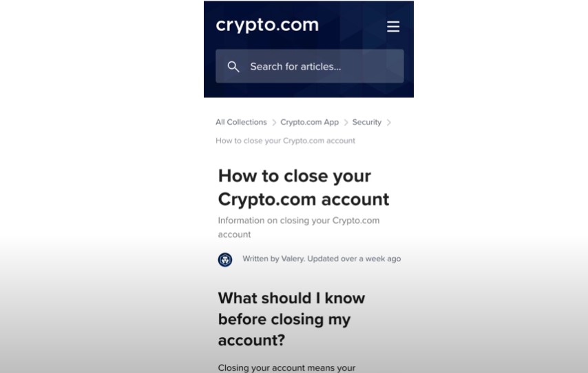 How to Delete Crypto com Account Easily