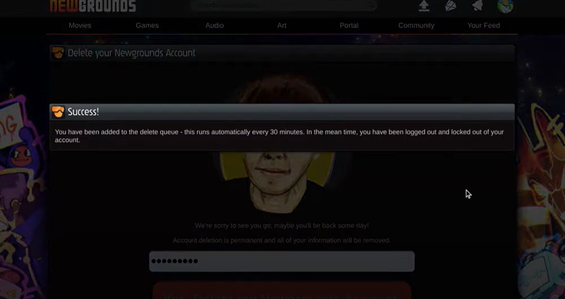 How to Delete Newgrounds Account Easily